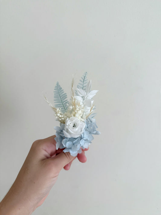 Blue Rose Corsage & Buttonhole