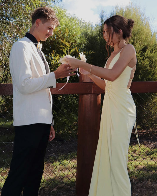 Custom Dried Flower Corsage and Buttonhole