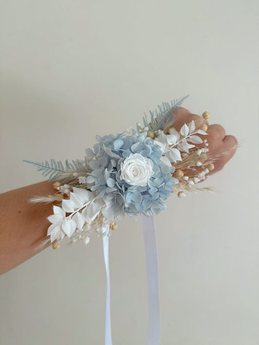Blue Rose Corsage & Buttonhole