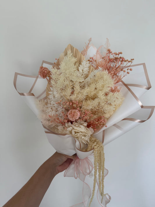 Cream and pink bouquet